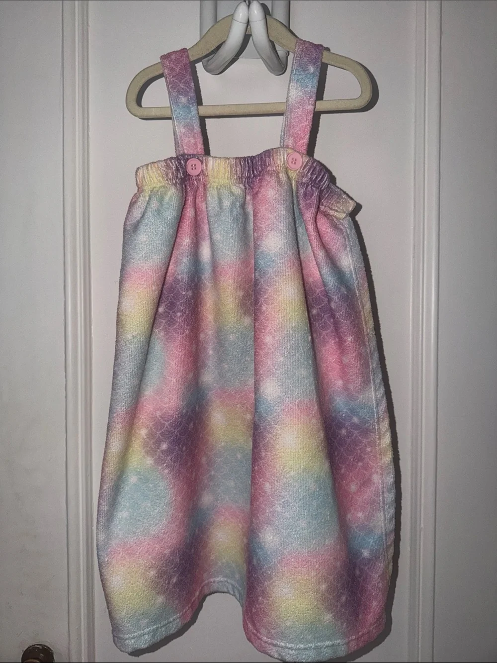Pastel Rainbow Mermaid-Scale Sundress